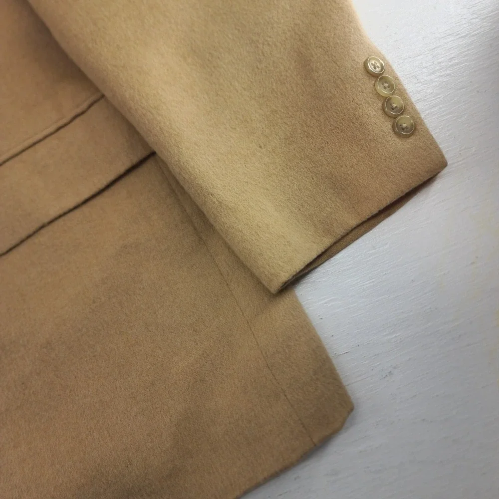 Chaps 48R | Tan‎ 100% Camel Hair Two Button Blazer Sport Coat Mens